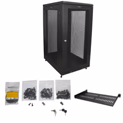 StarTech.com 4-Post 24U Server Rack Cabinet, Lockable 19" Data Rack Cabinet for Computer / AV / IT Equipment, Office / Home Network Rack with Casters & Adjustable Mounting Rails - Additional view 7