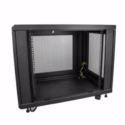 StarTech.com 4-Post 12U Server Rack Cabinet, Lockable 19" Data Rack Cabinet for Computer / AV / IT Equipment, Office / Home Network Rack with Casters & Adjustable Mounting Rails - Additional view 5