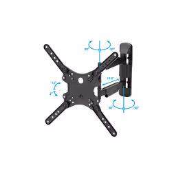 StarTech.com Full Motion TV Wall Mount - 32-55 inch (77lb/35kg) VESA Displays - Low Profile Universal Flat Screen TV Wall Mount - Heavy Duty Adjustable Tilt/Swivel Articulating Arm Bracket - Additional view 4