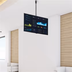 StarTech.com TV Ceiling Mount - Full-Motion Universal Hanging Single Screen Mount with Adjustable Telescopic Long Pole - Tilt / Swivel - VESA Bracket for 32”-75" Displays - Additional view 6