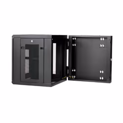 StarTech.com 4-Post 12U Wall Mount Network Cabinet with 1U Shelf, 19" Hinged Wall-Mounted Server Rack for Data / AV / Electronics / Computer Equipment, Flexible Vented Rack Enclosure - Additional view 5