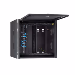 StarTech.com 4-Post 12U Wall Mount Network Cabinet with 1U Shelf, 19" Hinged Wall-Mounted Server Rack for Data / AV / Electronics / Computer Equipment, Flexible Vented Rack Enclosure - Additional view 6