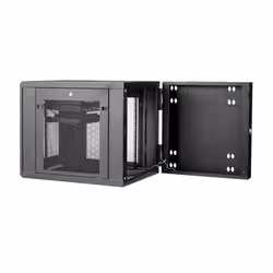 StarTech.com 4-Post 12U Wall Mount Network Cabinet with 1U Shelf, 19" Hinged Wall-Mounted Server Rack for Data / AV / Electronics / Computer Equipment, Flexible Vented Rack Enclosure - Additional view 5