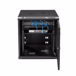 StarTech.com 4-Post 12U Wall Mount Network Cabinet with 1U Shelf, 19" Hinged Wall-Mounted Server Rack for Data / AV / Electronics / Computer Equipment, Flexible Vented Rack Enclosure - Additional view 6