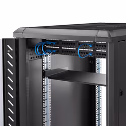 StarTech.com 1U Fixed Server Rack Mount Shelf - 10in Deep Steel Universal Cantilever Tray for 19" AV/ Network Equipment Rack - Heavy Duty Steel - Weight Capacity 44lbs/20kg, Black - Additional view 5
