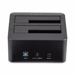 StarTech.com Dual-Bay USB 3.0 to SATA Hard Drive Docking Station, USB Hard Drive Dock, External 2.5/3.5" SATA I/II/III SSD/HDD Docking Station, Hot-Swap Hard Drive Bays, Top-Loading - Additional view 5