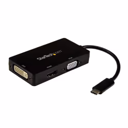 StarTech.com USB-C Multiport Video Adapter - 3-in-1 - 4K 30Hz - Black - Additional view 6