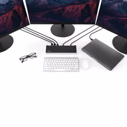 StarTech.com 4K USB-C Dock , Triple UHD 4K Monitor Docking Station, Mac & Windows, USB C to HDMI & DisplayPort, 60W Power Delivery, 5x USB 5Gbps Hub - TAA - Additional view 4