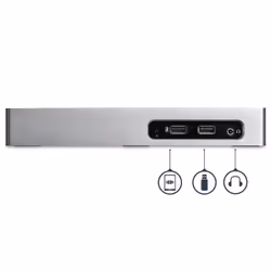 StarTech.com USB 3.0 Docking Station - Dual Monitor Laptop Docking Station with HDMI & DVI/VGA Video - 6-port USB 3.1 Gen 1 5Gbps Hub, GbE, Audio - Universal Type-A Dock - Windows & Mac - Additional view 4