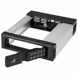 StarTech.com 5.25 to 3.5 Hard Drive Hot Swap Bay - For 3.5" SATA/SAS Drives - Trayless - Aluminum - Additional view 4