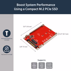 StarTech.com M.2 Drive to U.2 (SFF-8639) Host Adapter for M.2 PCIe NVMe SSDs - Additional view 7