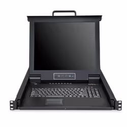 StarTech.com 8 Port Rackmount KVM Console w/ 6ft Cables - Integrated KVM Switch w/ 17" LCD Monitor - Fully Featured 1U LCD KVM Drawer- OSD KVM - Durable 50,000 MTBF - USB + VGA Support - Additional view 4