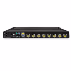 StarTech.com 8 Port Rackmount KVM Console w/ 6ft Cables - Integrated KVM Switch w/ 17" LCD Monitor - Fully Featured 1U LCD KVM Drawer- OSD KVM - Durable 50,000 MTBF - USB + VGA Support - Additional view 6