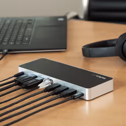 StarTech.com Dual Monitor USB C Docking Station with 60W Power Delivery for Windows Laptops - USB C to HDMI / DVI Dock - USB 3.1 Gen 1 Type C Dock w/ Charging - Thunderbolt 3 Compatible - Additional view 7