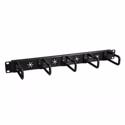 StarTech.com 1U 19" Cable Management Organizer - D Ring Hook Network/Server Rack Cord Manager - Data Center Horizontal Wire Panel with Passthrough Holes w/Mounting HW - EIA/ECA-310-E - Additional view 4