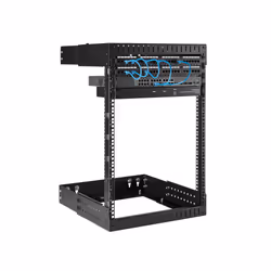 StarTech.com 15U 19" Wall Mount Network Rack - Adjustable Depth 12-20" 2 Post Open Frame Server Room Rack for AV/Data/ IT Communication/Computer Equipment/Switch w/Cage Nuts & Screws - Additional view 4