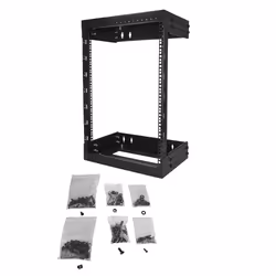 StarTech.com 15U 19" Wall Mount Network Rack - Adjustable Depth 12-20" 2 Post Open Frame Server Room Rack for AV/Data/ IT Communication/Computer Equipment/Switch w/Cage Nuts & Screws - Additional view 5