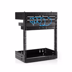 StarTech.com 12U 19" Wall Mount Network Rack - Adjustable Depth 12-20" 2 Post Open Frame Server Room Rack for AV/Data/ IT Communication/Computer Equipment/Switch w/Cage Nuts & Screws - Additional view 4