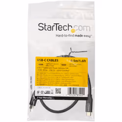 StarTech.com USB-C to USB-C Cable w/ 5A PD - M/M - 0.5 m - USB 2.0 - USB-IF Certified - Additional view 5