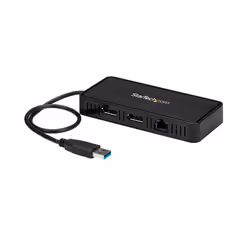 StarTech.com USB 3.0 Mini Dock - Dual Monitor USB-A Docking Station with DisplayPort 4K 60Hz Video & Gigabit Ethernet - 1ft (30cm) cable - Portable USB 3.1 Gen 1 Type-A Laptop Adapter - Additional view 5