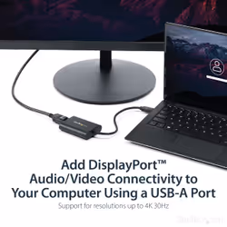 StarTech.com USB 3.0 to DisplayPort Adapter, USB DP Monitor Converter for Windows, 4K (no support for macOS/ChromeOS/Linux) - TAA - Additional view 8