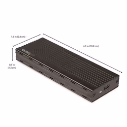 StarTech.com USB-C 10Gbps to M.2 NVMe SSD Enclosure - Portable External M.2 NGFF PCIe Aluminum Case - 1GB/s Read/Write - Supports 2230, 2242, 2260, 2280 - TB3 Compatible - Mac & PC - Additional view 7