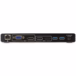 StarTech.com Thunderbolt 3 Dock - Dual 4K 60Hz Monitor TB3 Laptop Docking Station with DisplayPort, HDMI & 1080p VGA - 85W Power Delivery & Charging - 2x USB-A, Ethernet - Mac & Windows - Additional view 4