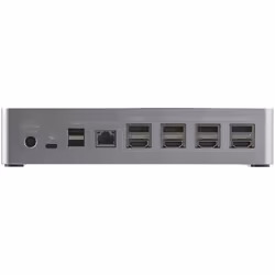 StarTech.com USB C Dock - 4K 60Hz Quad Monitor DisplayPort & HDMI - Universal USB-C Docking Station with 100W Power Delivery - USB Hub with 1x USB Type-C & 3x USB-A, Ethernet, Audio - Additional view 4