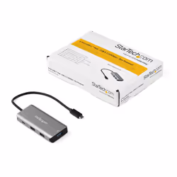 StarTech.com 4 Port USB C Hub w/ 3x USB A & 1x USB C - SuperSpeed 10Gbps USB Type-C 3.1/3.2 Gen 2 Hub - USB Bus Powered - Compact USB-C to USB Adapter Hub - Portable/Laptop Hub - Aluminum~4 Port USB C Hub w/ 3x USB A & 1x USB C - SuperSpeed 10Gbps USB Type-C 3.2 Gen 2 Hub - USB Bus Powered - Compact USB-C to USB Adapter Hub - Portable/Laptop Hub - Aluminum - Additional view 5