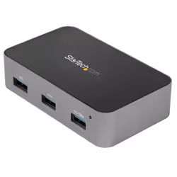 StarTech.com 4 Port USB C Hub with Power Adapter - USB 3.1/3.2 Gen 2 (10Gbps) - USB Type C to 4x USB-A - Self Powered Desktop ...