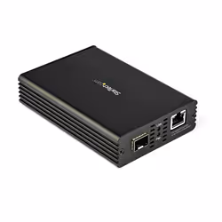 StarTech.com 10GbE Fiber Ethernet Media Converter for 1/2.5/5/10Gbps Network NBASE-T SFP to RJ45 Multigigabit Singlemode/Multimode Fiber Optic to Copper Network Ethernet to Fiber Bridge~10GbE Fiber Ethernet Media Converter for 10Gbps Network 10GBASE-T SFP to RJ45 Multigigabit Singlemode/Multimode Fiber Optic to Copper Network Ethernet to Fiber Bridge - Additional view 4