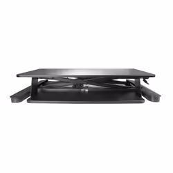 StarTech.com Sit Stand Desk Converter with Keyboard Tray - Large 35” x 21" Surface - Height Adjustable Ergonomic Desktop/Tabletop Standing Workstation - Holds 2 Monitors - Pre-Assembled - Additional view 4