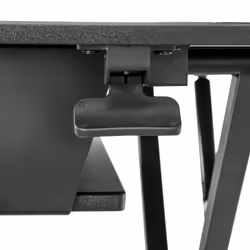 StarTech.com Sit Stand Desk Converter with Keyboard Tray - Large 35” x 21" Surface - Height Adjustable Ergonomic Desktop/Tabletop Standing Workstation - Holds 2 Monitors - Pre-Assembled - Additional view 5