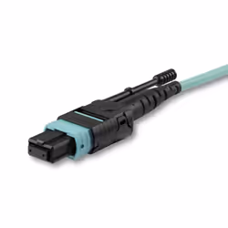 StarTech.com 3m (10ft) MTP(F)/PC OM3 Multimode Fiber Optic Cable, 12F Type-A, OFNP Plenum, 50/125µm LOMMF, 40G Networks, Low Insertion Loss, MPO Fiber Jumper Cord