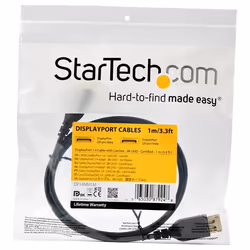 StarTech.com 1 m VESA Certified DisplayPort 1.4 Cable - 8K 60Hz HBR3 HDR - 3 ft Super UHD DisplayPort to DisplayPort Monitor Cord - Ultra HD 4K 120Hz DP 1.4 Slim Video Cable M/M DP Connector - Additional view 4