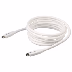 StarTech.com USB-C to USB-C Cable w/ 5A PD - M/M - White - 2 m (6 ft.) - USB 2.0 - USB-IF Certified - Additional view 4