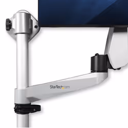 StarTech.com Wall Mount Workstation - Articulating Standing Desk w/ Ergonomic Height Adjustable Monitor Arm & Padded Keyboard Tray - 34" VESA Display - Foldable Wall Mounted Sit Stand - Additional view 8