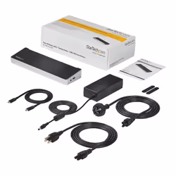 StarTech.com 4K USB-C Dock, Triple UHD 4K Monitor Docking Station, Mac & Windows, USB C to HDMI & DisplayPort, 100W Power Delivery, 5x USB 5Gbps Hub - TAA - Additional view 7