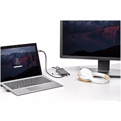 StarTech.com USB C Multiport Adapter - USB-C Mini Travel Dock w/ 4K HDMI or 1080p VGA - 3x USB 3.0 Hub, SD, GbE, Audio, 100W PD Pass-Through - Portable Docking Station for Laptop/Tablet - Additional view 8