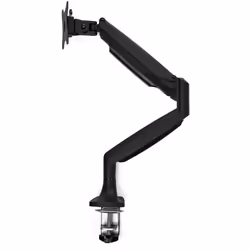 StarTech.com Desk Mount Monitor Arm - Heavy Duty Ergonomic VESA Monitor Arm - Single 9kg Display - Full Motion, Height Adjustable, Articulating - Aluminum - C-Clamp/Grommet- Black - Additional view 4