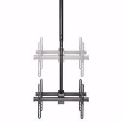 StarTech.com Dual TV Ceiling Mount - Back-to-Back Heavy Duty Hanging Dual Screen Mount with Adjustable Telescopic Pole - Tilt/Swivel/Rotate - VESA Bracket for 32”-75" Displays - Additional view 4