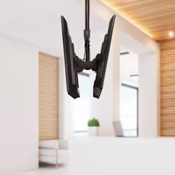 StarTech.com Dual TV Ceiling Mount - Back-to-Back Heavy Duty Hanging Dual Screen Mount with Adjustable Telescopic Pole - Tilt/Swivel/Rotate - VESA Bracket for 32”-75" Displays - Additional view 7