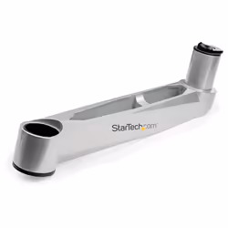 StarTech.com Desk Mount Quad Monitor Arm – Premium Articulating VESA 4 Monitor Mount 2x2 up to 30" – Ergonomic Height Adjustable Pole Mount - Tilt/Swivel/Rotate - C-Clamp/Grommet - Silver - Additional view 4