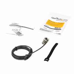 StarTech.com 6.5ft (2m) Laptop Cable Lock - 4-Digit Combination Laptop/Desktop Security Cable Lock for Wedge Slot Computers - Anti-Theft Vinyl-Coated Steel Combo Cable Lock - Portable - Additional view 4