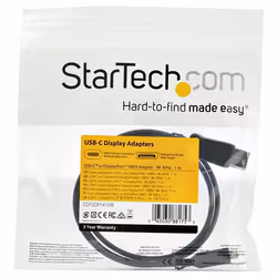 StarTech.com 3.3ft/1m USB C to DisplayPort 1.4 Cable - 8K/5K/4K USB Type-C to DP 1.4 Alt Mode Video Adapter Converter - HBR3/HDR/DSC - 8K 60Hz DP Monitor Cable - USB-C/Thunderbolt 3 - Additional view 5