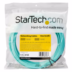 StarTech.com 10m (30ft) LC/UPC to LC/UPC OM4 Multimode Fiber Optic Cable, 50/125µm LOMMF/VCSEL Zipcord Fiber, 100G, Low Insertion Loss - LSZH Fiber Jumper Cord - Additional view 4