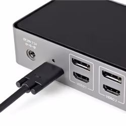 StarTech.com USB-C & USB-A Dock - Hybrid Universal Triple Monitor Laptop Docking Station DisplayPort & HDMI 4K 60Hz - 85W Power Delivery, 6x USB Hub, GbE, Audio - USB 3.1 Gen 2 10Gbps - TAA - Additional view 6
