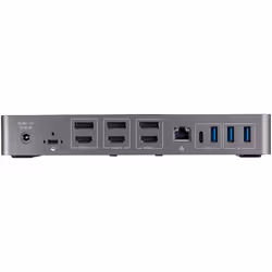 StarTech.com USB-C & USB-A Dock - Hybrid Universal Triple Monitor Laptop Docking Station DisplayPort & HDMI 4K 60Hz - 85W Power Delivery, 6x USB Hub, GbE, Audio - USB 3.1 Gen 2 10Gbps - TAA - Additional view 8