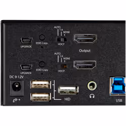 StarTech.com 2 Port Dual Monitor HDMI KVM Switch - 4K 60Hz Ultra HD HDR - Desktop 4K HDMI 2.0 KVM Switch with 2 Port USB 3.0 Hub (5Gbps) & 4x USB 2.0 HID, Audio - Hotkey Switching - TAA - Additional view 7