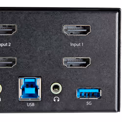 StarTech.com 2 Port Dual Monitor HDMI KVM Switch - 4K 60Hz Ultra HD HDR - Desktop 4K HDMI 2.0 KVM Switch with 2 Port USB 3.0 Hub (5Gbps) & 4x USB 2.0 HID, Audio - Hotkey Switching - TAA - Additional view 8